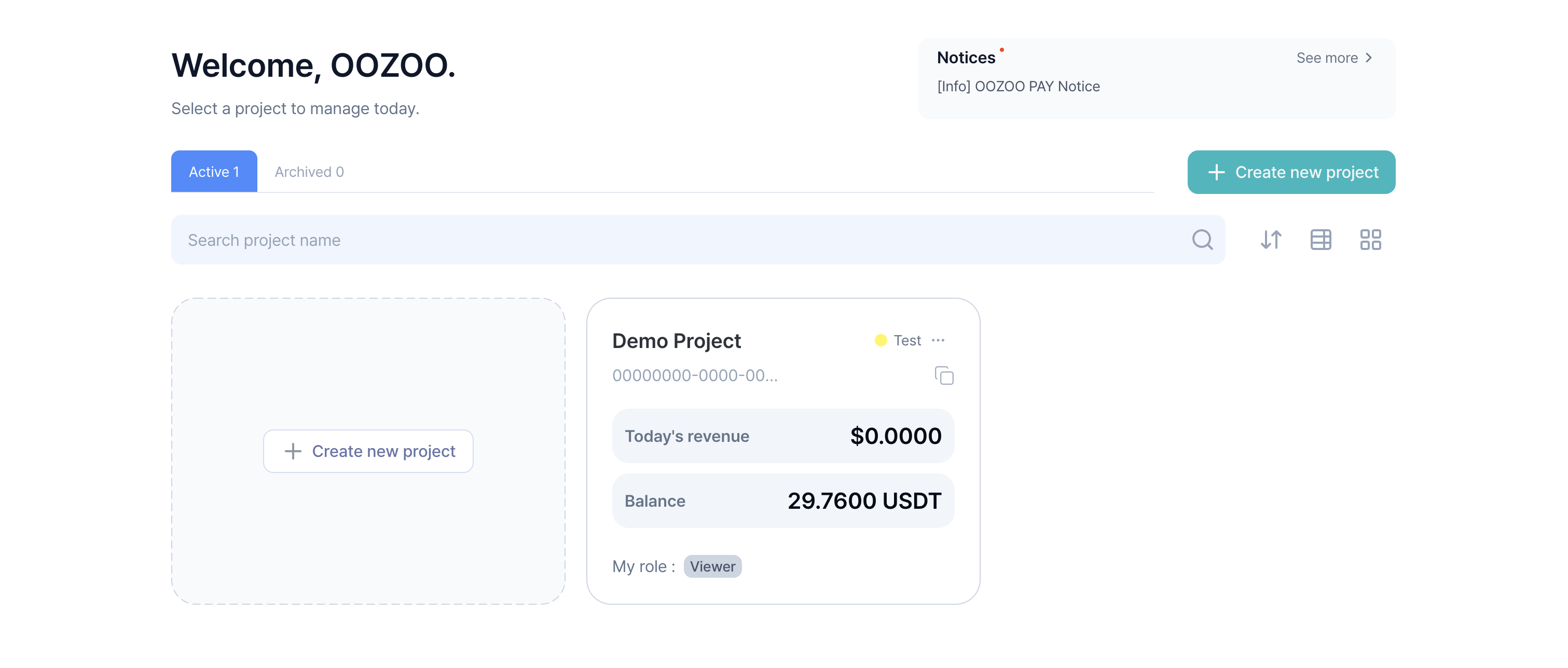 Project Dashboard