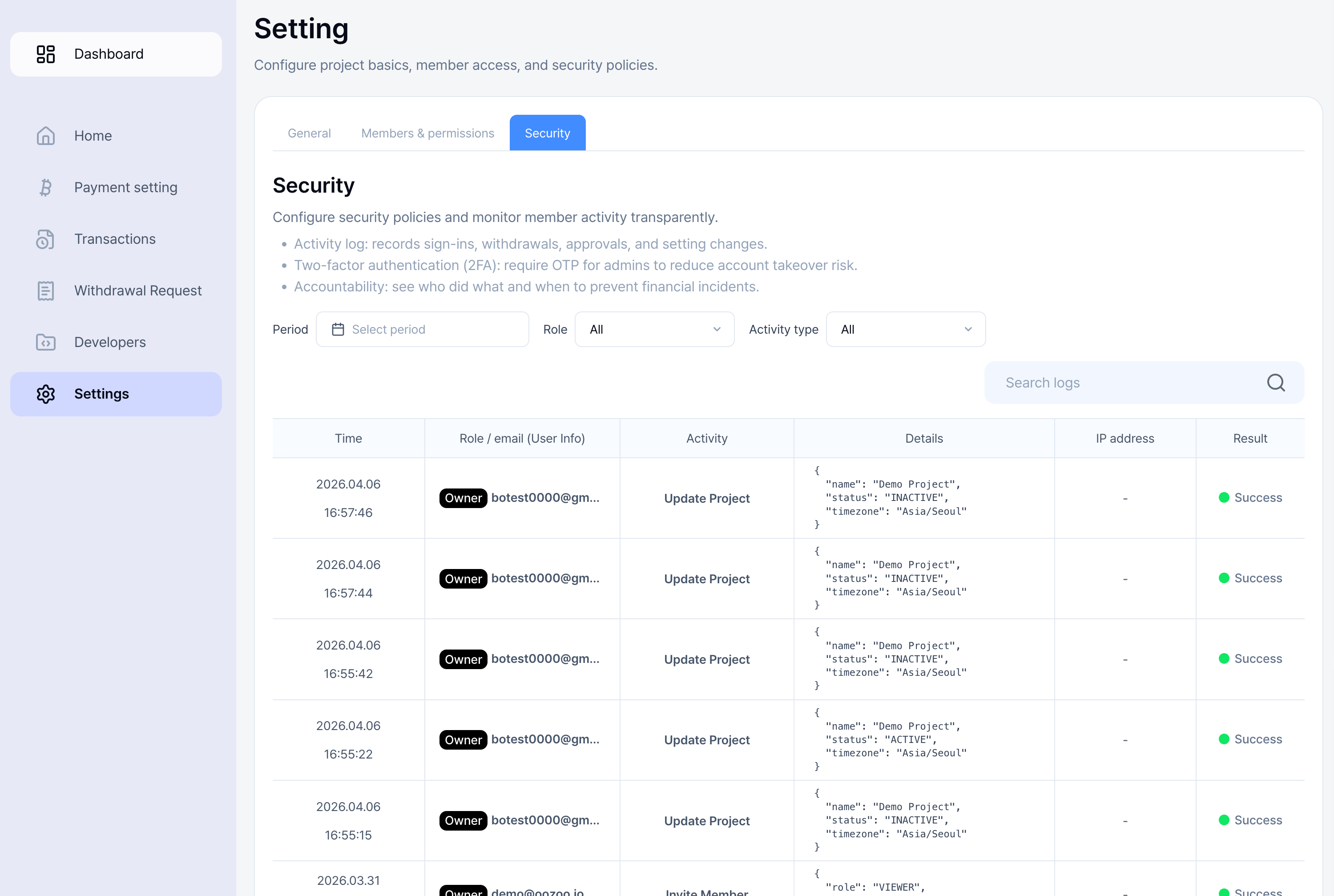 Security Logs