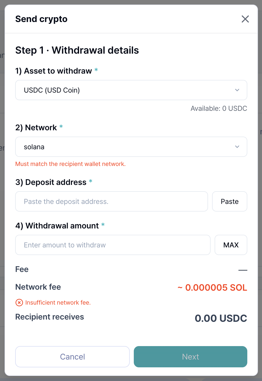Withdrawal 2